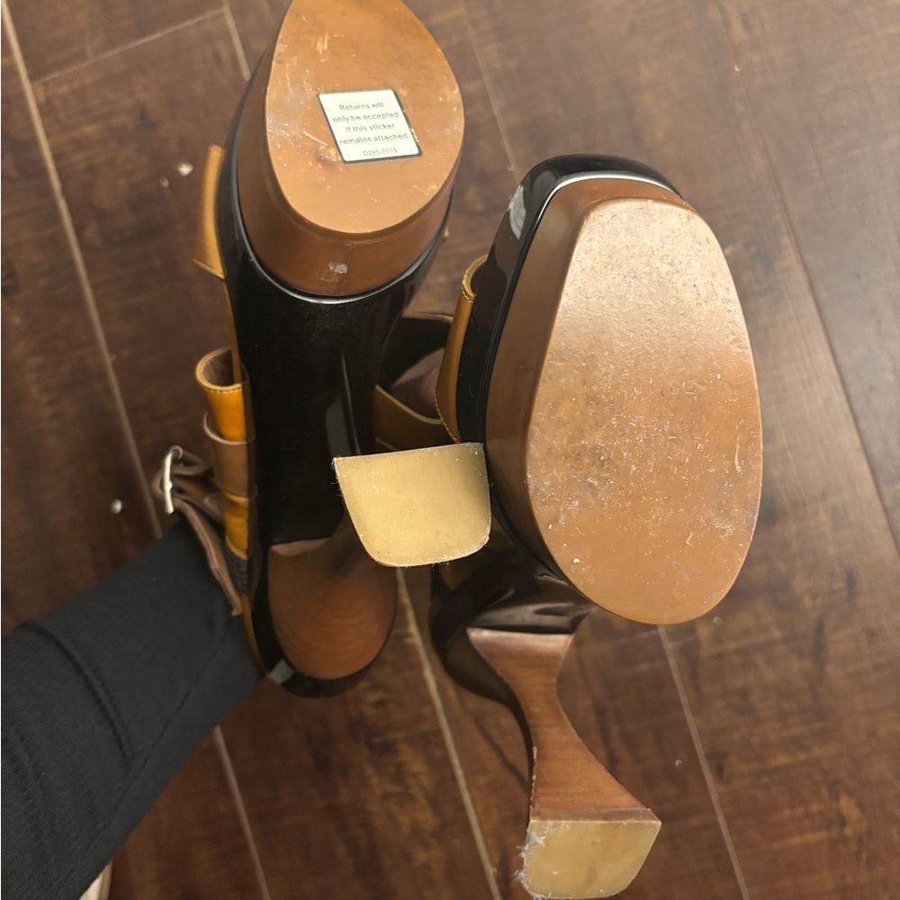Marni Tan and Brown Women's Heels - Picture 4 of 8